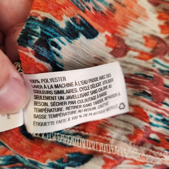 XHILARATION Vintage Boho Sleeveless Tie Waist Kimono Duster Womens S/M Multi - Picture 6 of 10